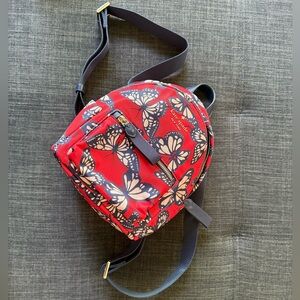 Kate Spade Red/Navy Butterfly Mini Backpack